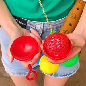 Adult Rain Coat Keychain/Outdoor portable raincoat ball disposable raincoat /Baju Hujan