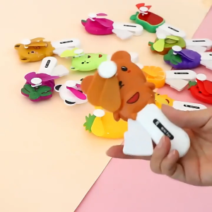 FH-C1313 Kipas Angin Anak Mini Fan Manual Genggam Karakter Buah Lucu Portabel / Mainan Kipas Angin