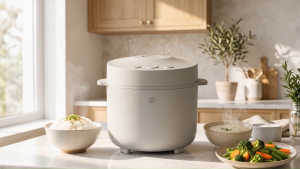 SLIQUE Rice Cooker with Steamer Digital Mechanical Pressure Cooker