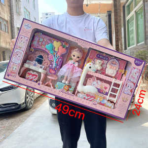 Princess Dollhouse Simulation Toys for Girls Large Gift Box Set Childrens Playhouse Educational Institution Gifts
