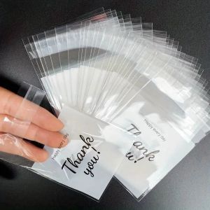 100pcs Cookie Bag Packaging Thank you Baking Cookie Candy for Pastry Bag Packaging Gift Food Bag