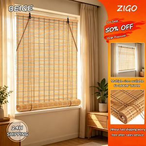 60-180cm Native Real Bamboo Roll Up Window Blinds Bamboo Blinds Bamboo Curtain Mold-proof Waterproof