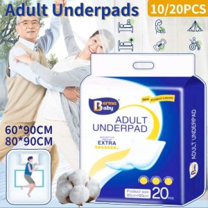 10/20PCS Adult Underpads Elderly Incontinence Diaper Adult Care Mat 80*90CM Pregnant Pad Disposable Underpads