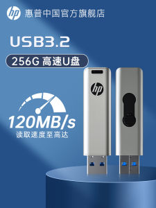High-Speed Metal USB Flash Drive 256G Large Capacity for Mobile Phones Computers Office Work Student Use HP Official Store