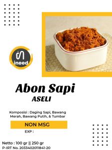 Abon Daging Ayam & Abon Daging Sapi ASELI Premium Tanpa Campuran