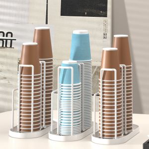 ตู้เก็บแก้วแบบติดผนัง เครื่องจับแก้วแบบใช้แล้วทิ้ง ตู้เก็บของสำหรับวางแก้วแบบพับได้ ชั้นวางของในห้องน้ำ สไตล์โมเดิร์น