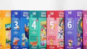 SG-TOI Kids Leveled Jigsaw Premium Puzzle Early Learning Educational Toys Step 0 to 8 with Online Stories Telling