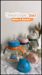 Botol PPSU 3in1 Botol Susu Bayi 6 Bulan Keatas Botol Susu Sedotan Anak BB16