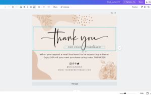 Kartu Ucapan Terimakasih 100 PCS: Greeting Card Custom Sesuai Keinginan