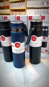 Vacuum Insulated Stainless Steel Sports Water Bottle – Leak-Proof Hot & Cold 800ml/1000m