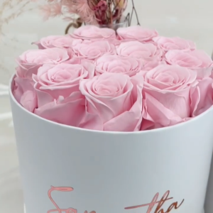 Customised Preserved Flower Gifts Box Personalised Mothers Day Gift Rose Makeup Box