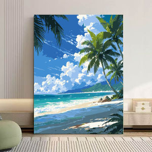 BILIBILI | Acrylic Paint By Numbers Healing New Model Painting By Numbers on Canvas Coloring By Number for Adults Paint Digital Art
