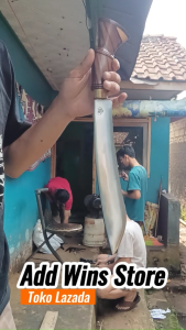Golok Baja Asli Super Tajam Golok Kebun Ceblok Kukri Ukir Panjang 45cm