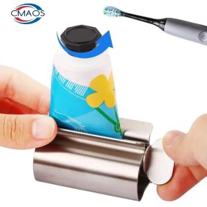 Aluminum Toothpaste Roller Squeezer for Tubes Ointments Efficient Bathroom Tool Toothpaste Dispenser Toothbrush Holder