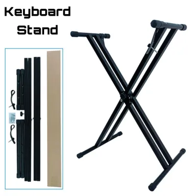 GST Double X Music Keyboard Electronic Digital Piano Stand