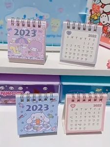 **【Pharaoh🎀COD】 Kalender Meja Mini 2023 Vertikal Lucu Kuromi Cinnamoroll Dog Kalender Kecil**