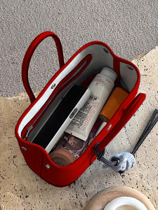 Red Wedding Bride Large Capacity Tote Bag Womens Handbag 2025 New Style Crossbody Garden Bag Korean Style Casual Bucket Bag