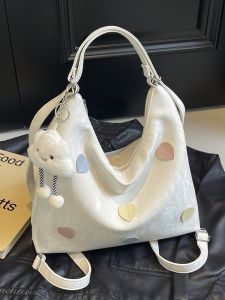 Sweet Heart Multi-Use Bag Trendy Casual Large Bag Shoulder Bag Handbag Soft PU Leather Zipper Closure for Youth Online Exclusive