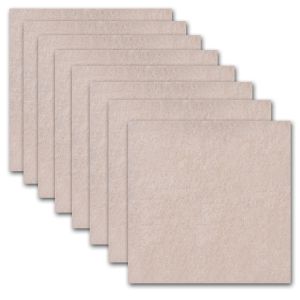 8 แพ็ค - 2 สี Self Adhesive Square เฟอร์นิเจอร์ Felt Pad Surface Protector สําหรับไม้เนื้อแข็งกระเบื้องพื้นลามิเนต