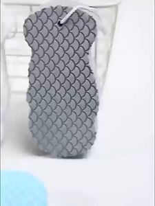 Spons Mandi Busa Eksfoliasi Penghilang Daki 3D Soft Scrub Sponge