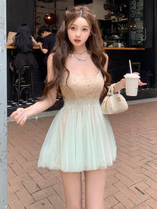 ชุดเดรสเกาะอกลูกไม้เซ็กซี่ กระโปรงสั้น ชุดราตรี ชุดนางฟ้า วันเกิด ชุดเดรสผู้หญิง ชุดราตรี ชุดกระโปรงสั้น เดรสผู้หญิง