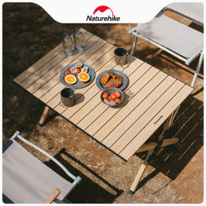 Naturehike Foldable Table Aluminum Alloy Egg Roll Table Portable Outdoor Camping Picnic Folding Table Gear