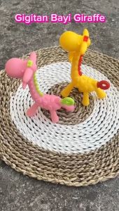Teether GIRAFFE Mainan gigit gigitan bayi bentuk binatang import R-05