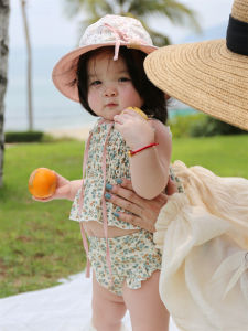Girls Princess Style Split Swimming Suit
