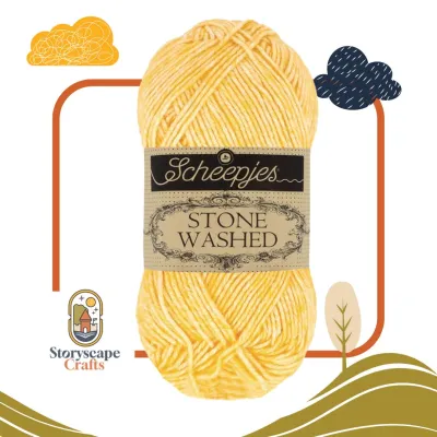 Scheepjes Stone Washed Cotton Acrylic Yarn 50g