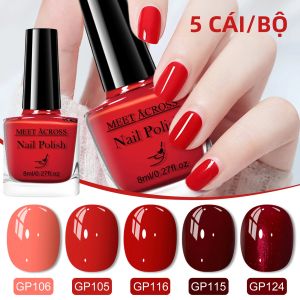 5 Cái/bộ 8Ml Sơn Móng Tay Dựa Trên Nước Lâu Dài Nhanh Khô Không Cần Đèn Làm Móng Tay Tiếp Liệu Cho Móng Tay