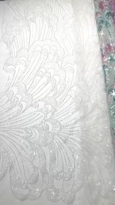 Green Beads Lace Fabric 2026 High Quality Nigerian Embroidery Sequins Lace Fabric French Laces Fabrics for Party Dress Sew