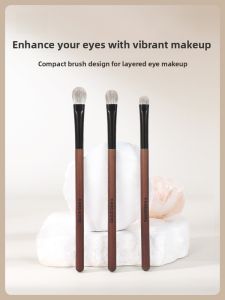 Fangword Dream Three-Pronged Eye Makeup Brush Animal Wool Snow Fox Hair Detail Blending Brush for Eye Shadow Application