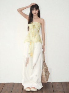 Soote Season | Vacation Style Floral Adjustable Stretchy Bandeau Top