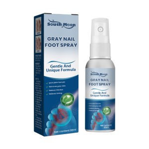 South Moon Gray Nail Foot Spray Gray Nail Repair Spray Moisturizing Remove Gray Nails Reduce Infection Relieve Itching Clean Off Odors Gray Nails Soft Nails Dry Nails Care Gray Nail Repair Spray Health Care Product 30ml