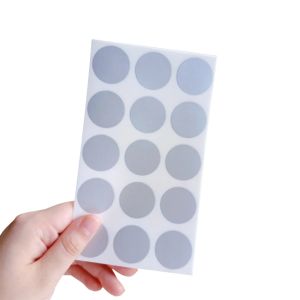 100Pcs/pack Round Sticker For Party Activity Favors Scratched Stripe Card Film Sealing Stickers