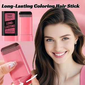 Disposable Pink Hair Dye Stick Coloring Comb Dye Long Lasting No Damage Disposable Hair Dye Gray Coverage