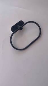 JUNMO Wall Mounted towel ring self-adhesive wall Stainless steel bathroom towel rack