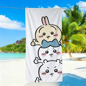 C-Chiikawa Towel Sports Quick Dry Travel Camping Sandproof Soft Light Large Beach Towel
