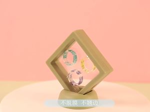 ELMORA | KTK1881 Box Bingkai Kotak Transparan Anti Debu Penyimpanan Perhiasan Tempat Aksesoris