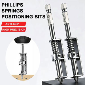 YESPERY 2PCS Screw Holder Bit Retaining Adapter Spring-loaded Screw Holders Anti-drop Screwdriver Bit for Electricians DIY Home Repair
