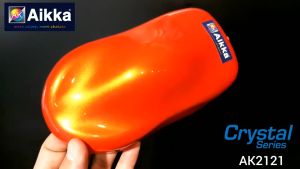 AIKKA AK2121 Crystal Garnet Orange | Crystal Series | 2K Car Paint Motor Color Aerosol Spray Cat Kereta Oren DIY 车漆