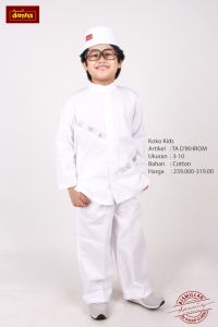 Dannis Fashion ihrom putih anak cowok