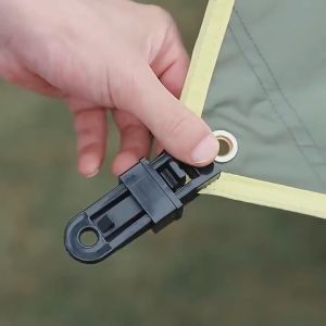 【BUY 3 FREE 1/BUY 6 FREE 3】Heavy Duty Tent Clip Flysheet Clip Camping Tarpaulin Clip Wind Rope Shark Clamp Awning Wind Rope Klip Khemah 帐篷夹防风固定夹