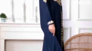 Gamis bordir tuqba terbaru bahan katun toyobo
