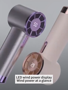 Adjustable Handheld Turbo Fan Bladeless Portable Fan Rechargeable 100 Gear Mini Fan DS-1013