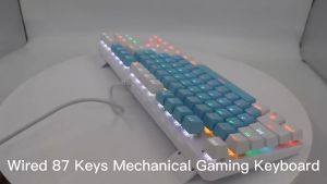 B104 B87 Wired Mechanical Keyboard RGB 104 Keys 87 Keys LED Gaming Keyboard