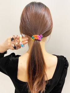 Fresh Style Colorful Braided Hair Ties for Women Thick Elastic Hair Bands Simple Durable Hair Ropes Korean Fashion Accessories