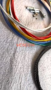 kabel gas serat Tali kabel gas serat karbon universal matic bebek moge sport ukuran panjang 190cm / KABEL GAS MOTOR THAILAND SERAT Panjang 220cm Plus L Gas UNIVERSAL / tali selang gas spontan kontan
