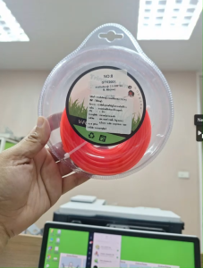 สายตัดหญ้าไฟฟ้า V-FOAM ขนาด 3มิล 30 เมตร สีส้ม คุณภาพสูง สำหรับเครื่องตัดหญ้า