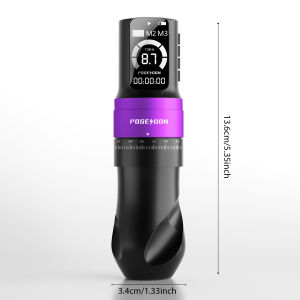 Troytatu bút Tattoo Kit-Máy xăm với 20 cái hộp mực xăm kim và không dây 2300mAh cung cấp điện phụ kiện xăm hình cho nghệ sĩ